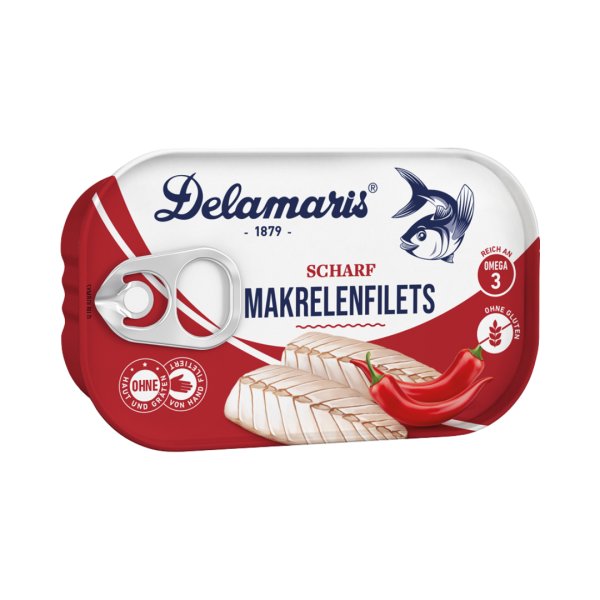 Delamaris Makrelenfilets Scharf, 125 Gramm